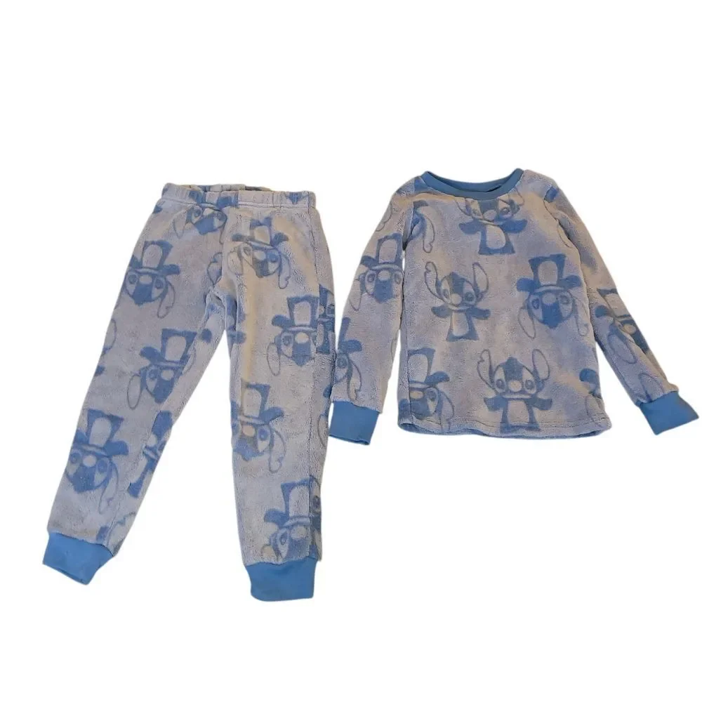 Disney Blue and White Stitch Pajama Set